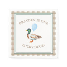 Duck Birthday Napkin