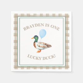 Duck Birthday Napkin Serviette