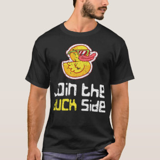 Duck black lab boston Terrier T-Shirt