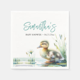 Duck Blue Boy Baby Duck Serviette