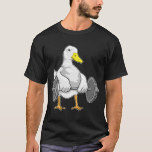 Duck Bodybuilder Dumbell-Bodybuilding T-Shirt