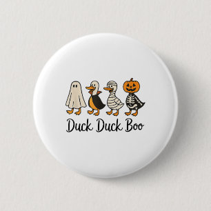 Duck Boo Costume Funny Goose Halloween _1 Button