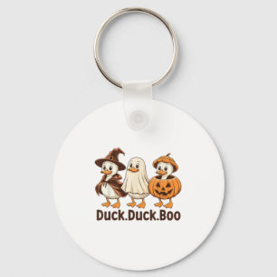 Duck Boo Funny Niedlich Spooky Halloween Retro Gan Schlüsselanhänger
