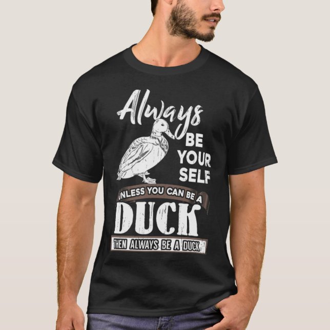 Duck Boston Terrier Canine T-Shirt (Vorderseite)