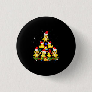 Duck Christmas Tree Button