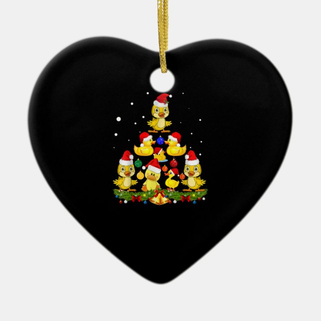 Duck Christmas Tree Keramik Ornament (Vorne)
