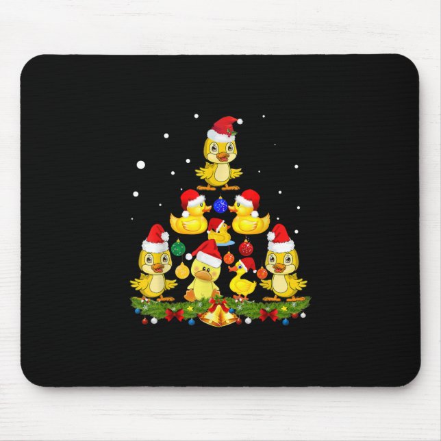 Duck Christmas Tree Mousepad (Vorne)