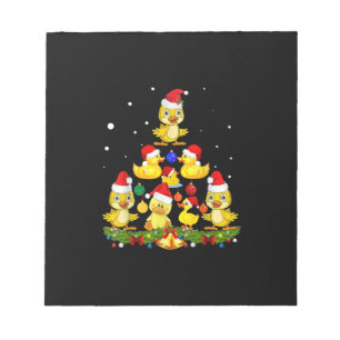 Duck Christmas Tree Notizblock