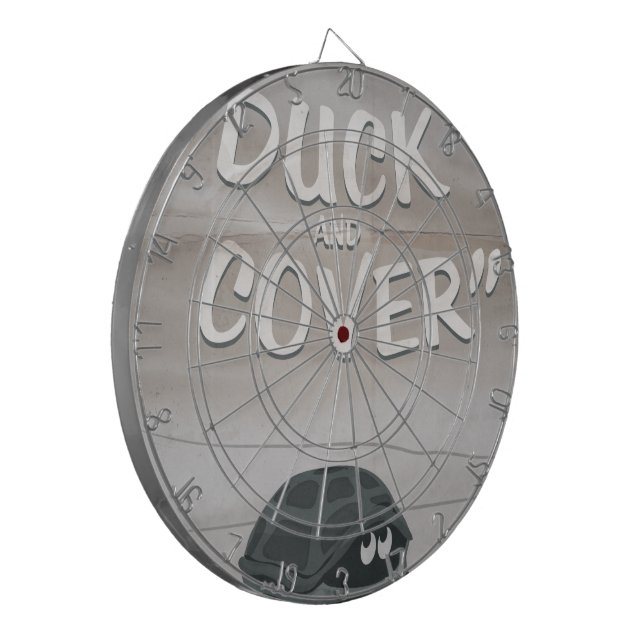 Duck & Cover Dartscheibe (Vorderseite Links)