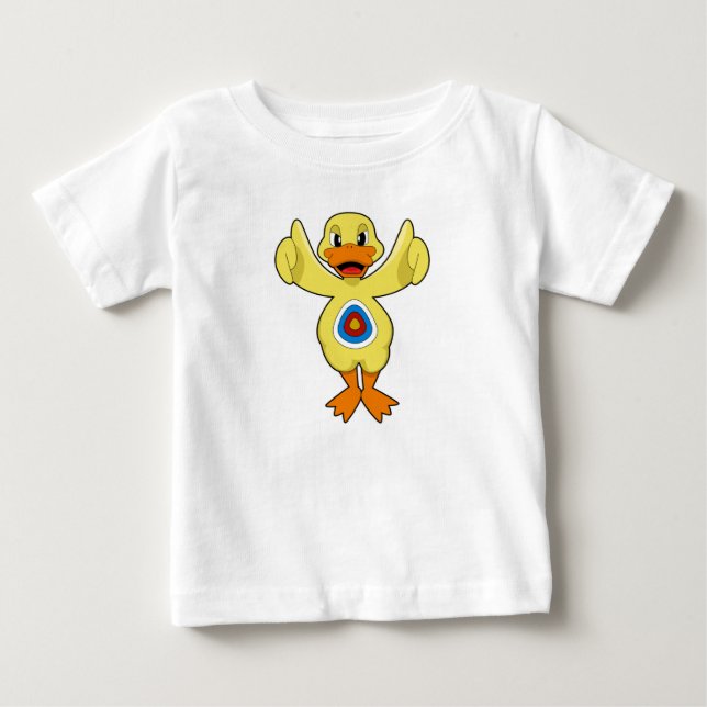 Duck Darts Bullseye Baby T-shirt (Vorderseite)