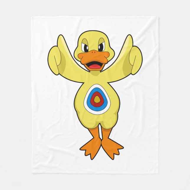 Duck Darts Bullseye Fleecedecke (Vorderseite)