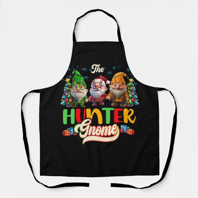 Duck Deer Hunter Gnome Jagdfamilie Match Chr Schürze (Vorderseite)