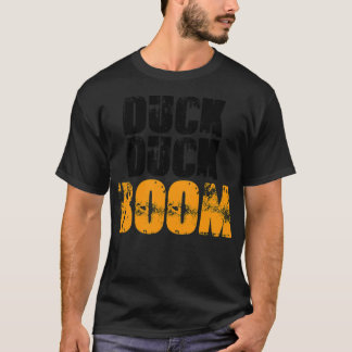 Duck Duck Boom schwarzer Labrador T-Shirt