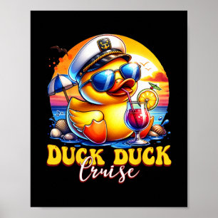 Duck Duck Cruise Lustige Familie Kreuzfahrt Passen Poster