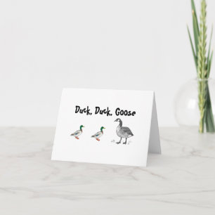 Duck Duck Duck Gänse Cartoon, Kids Game Pub Karte