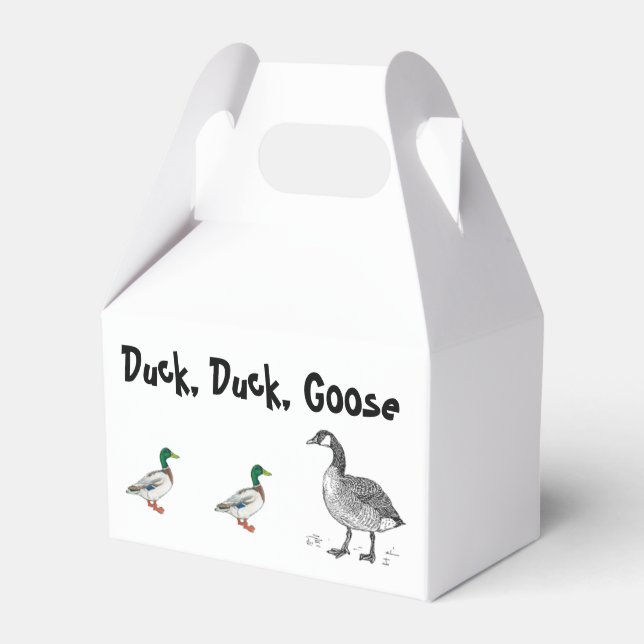 Duck Duck Goose Funny Kids Game Cartoon Puff Geschenkschachtel (Vorderseite)