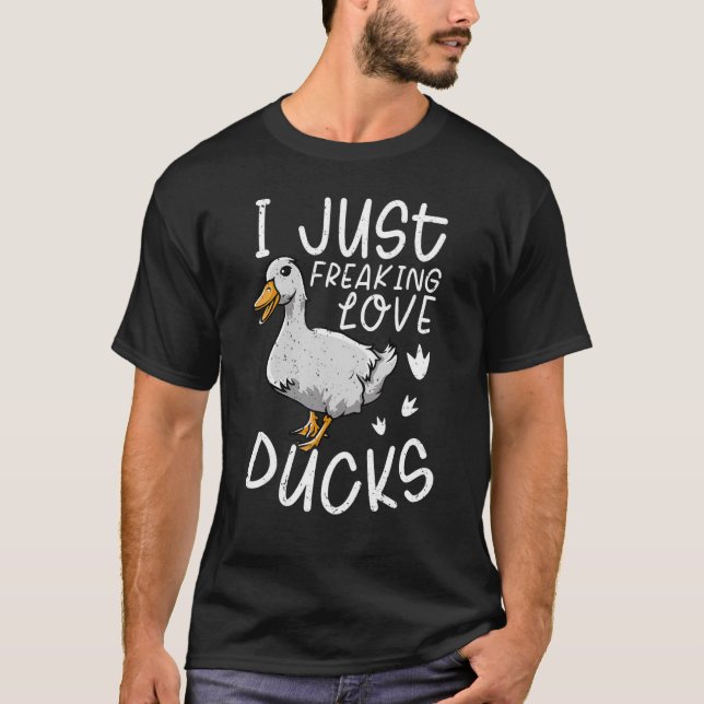 Duck Duck T-Shirt I Liebe Ducks Duck (Vorderseite)