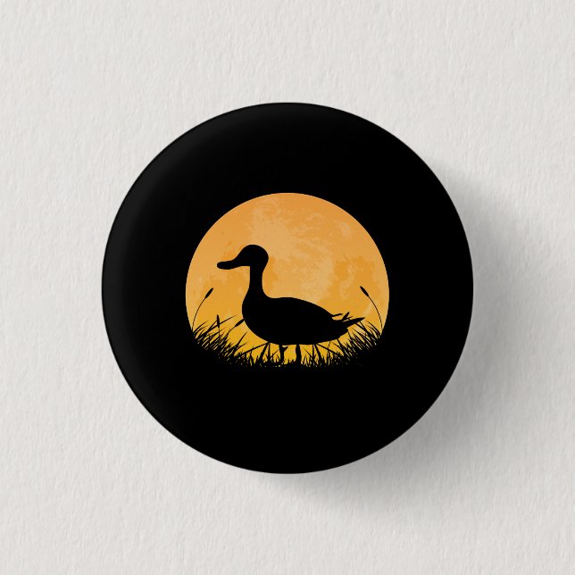 Duck Easy Halloween Outfit Mallard Dipper Moon Button (Vorderseite)