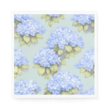 Duck Egg Blue Hydrangea Standard Luncheon Napkins