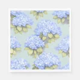 Duck Egg Blue Hydrangea Standard Luncheon Napkins Serviette