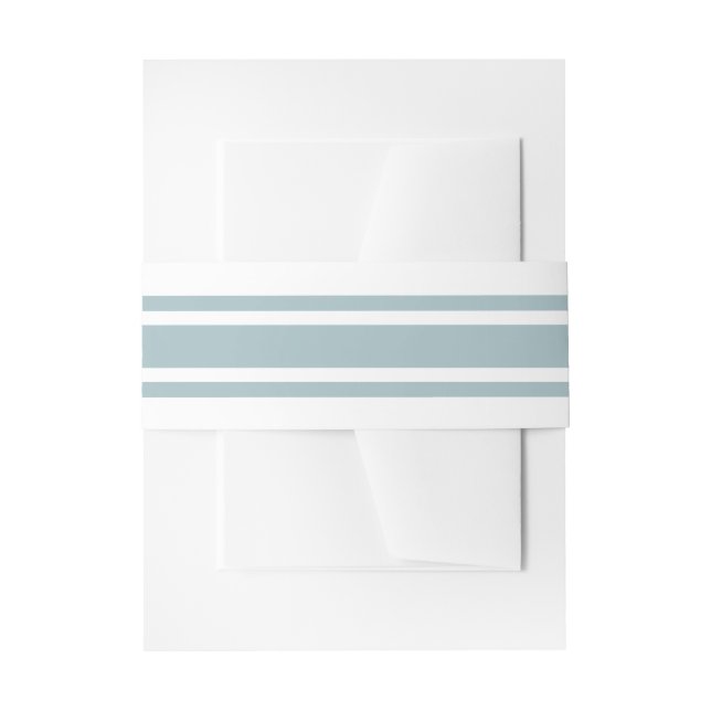 Duck Egg Blue Moderne Hochzeit Einladungsbanderole (Vorderseite Beispiel)