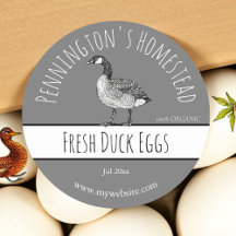 Duck Egg Labels