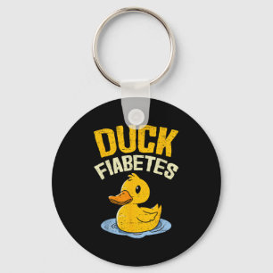 Duck Fiabetes Funny Duck Diabetes Bewusstsein Männ Schlüsselanhänger