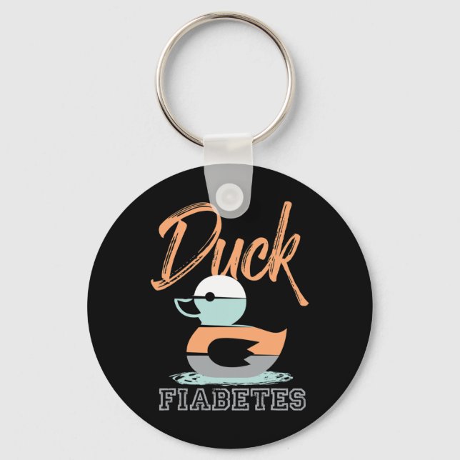Duck Fiabetes Schlüsselanhänger (Vorderseite)