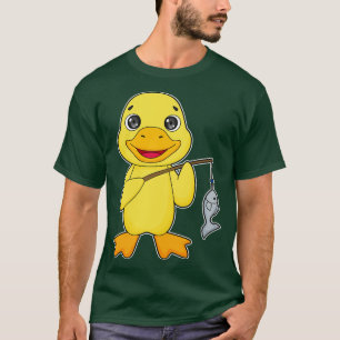 Duck Fishing Fisher Finishing Rod T-Shirt