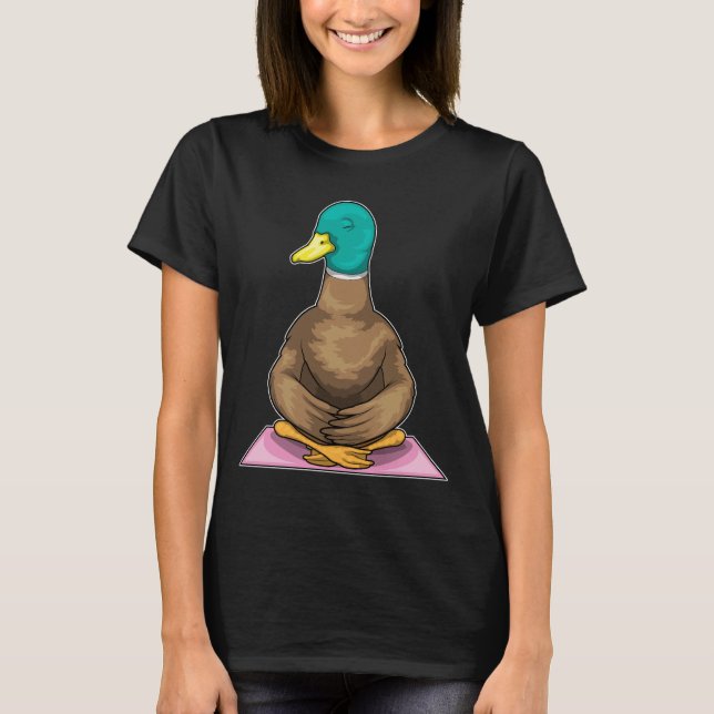 Duck Fitness Yoga Meditation T-Shirt (Vorderseite)