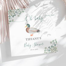 Duck Gender Neutral Greenery Baby Duwer