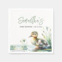 Duck Gender Neutral Sage Green Baby Shower