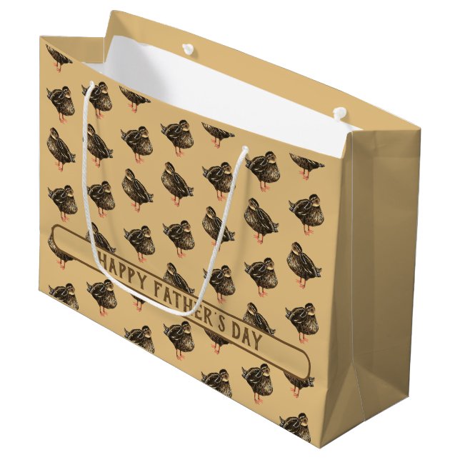 Duck Gift Bag Große Geschenktüte (Vorderseite Schrägansicht)