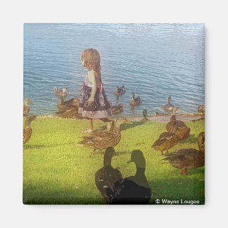 Duck Girl Magnet