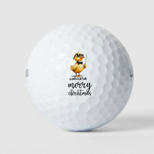 Duck golfer ist golfend golfball