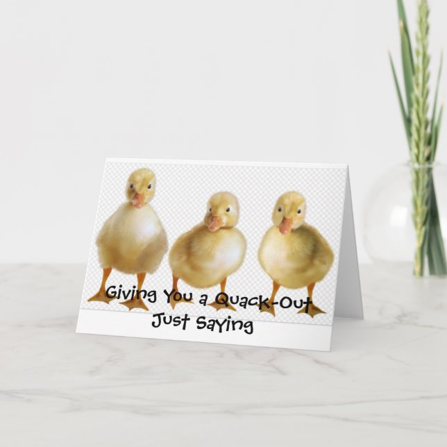 Duck Greeting Card Karte (Vorderseite)