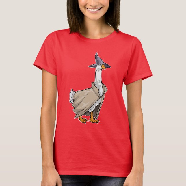Duck Halloween Hexe T-Shirt (Vorderseite)