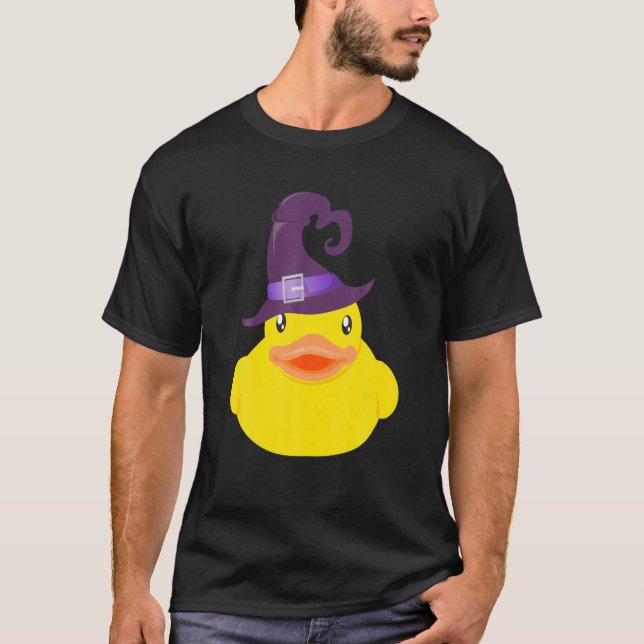 Duck Halloween Hexenhut T-Shirt (Vorderseite)