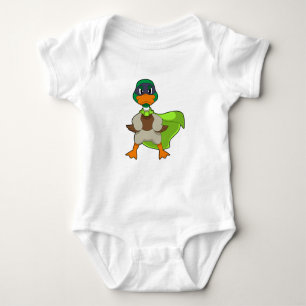 Duck Hero Cape Baby Strampler