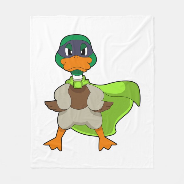 Duck Hero Cape Fleecedecke (Vorderseite)