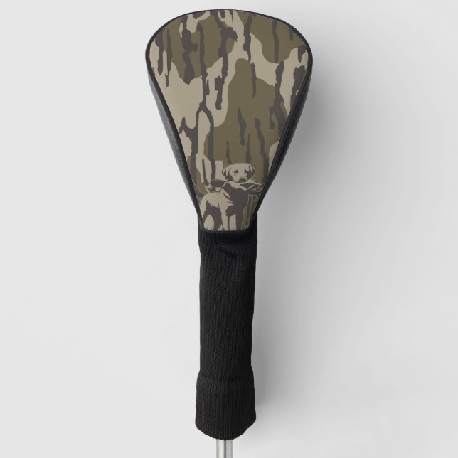 Duck Hunter Dog Forest Waterfowl Bottomland Camouf Golf Headcover (Vorderseite)