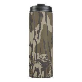 Duck Hunter Dog Forest Waterfowl Bottomland Camouf Thermosbecher