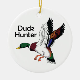 Duck Hunter Keramik Ornament
