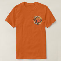 Duck Hunter und Camouflage Round Design T - Shirt