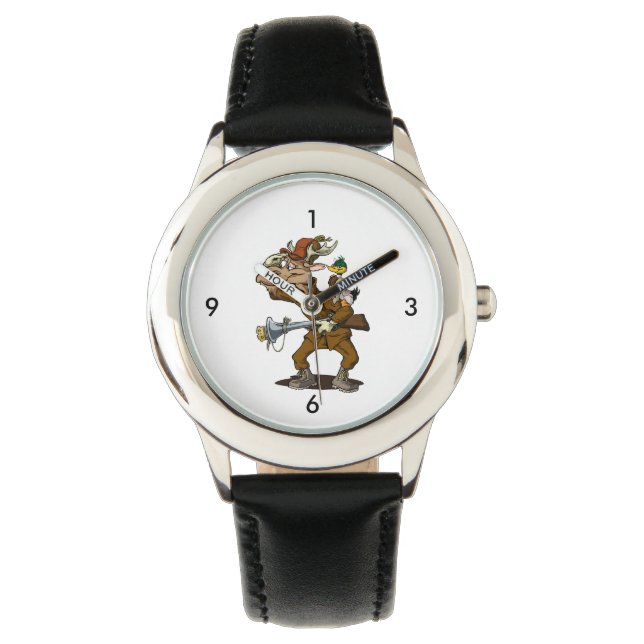 Duck Hunter Watch | Qwiznibet Square Junction Armbanduhr (Vorderseite)