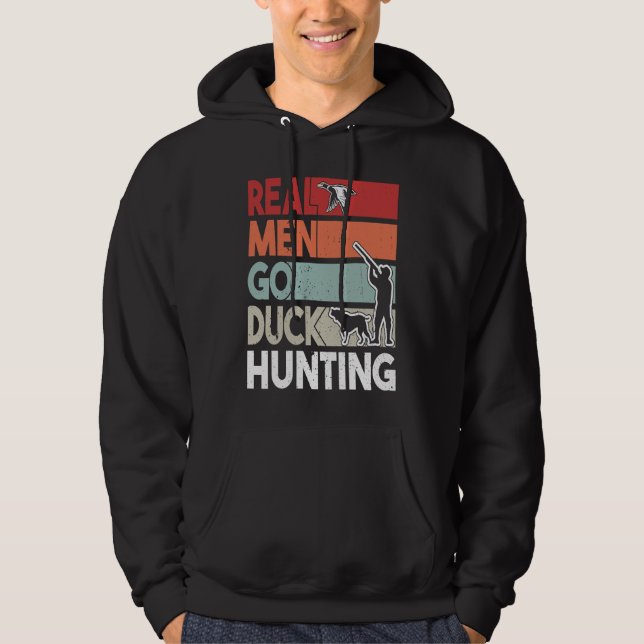Duck Hunting Men with Duck Hunting Dog  1 Hoodie (Vorderseite)