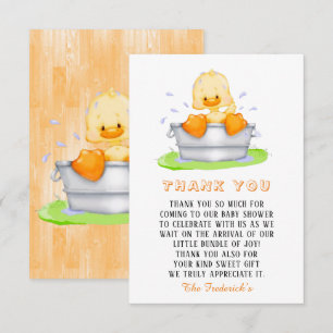 Duck in einer Tube Baby Dusche Danke