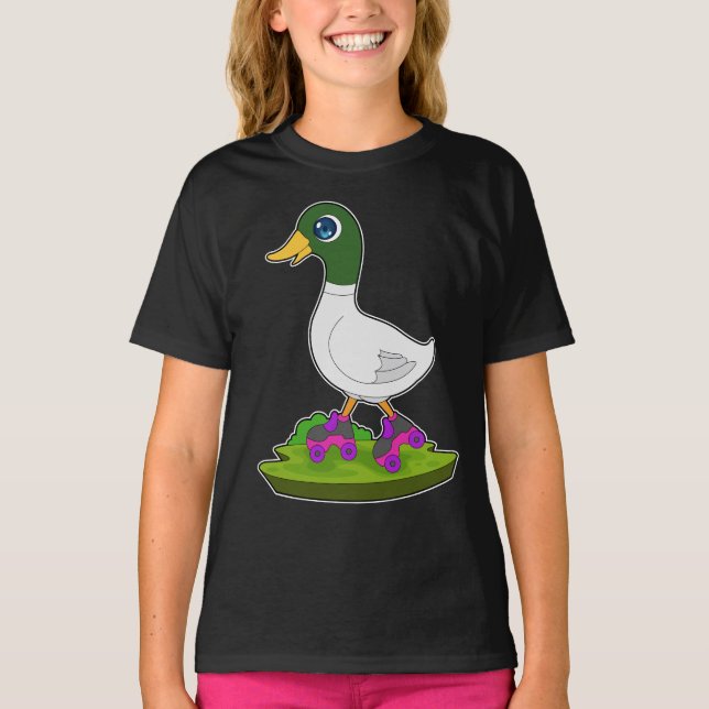 Duck Inline Skaten Roller Skate T-Shirt (Vorderseite)