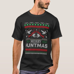 Duck Jagd lustige Merry Huntmas hässlich für Chris T-Shirt