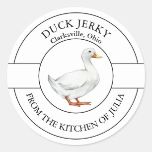 Duck Jerky Étiquette